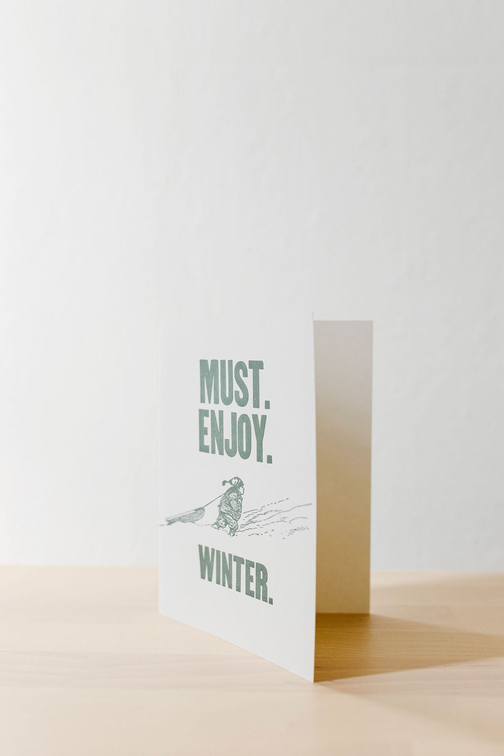 Card Must enjoy winter