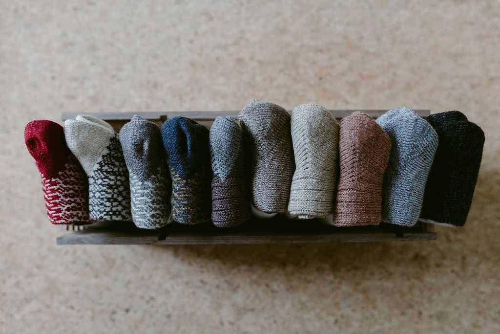 Calzettoni in lana e pile