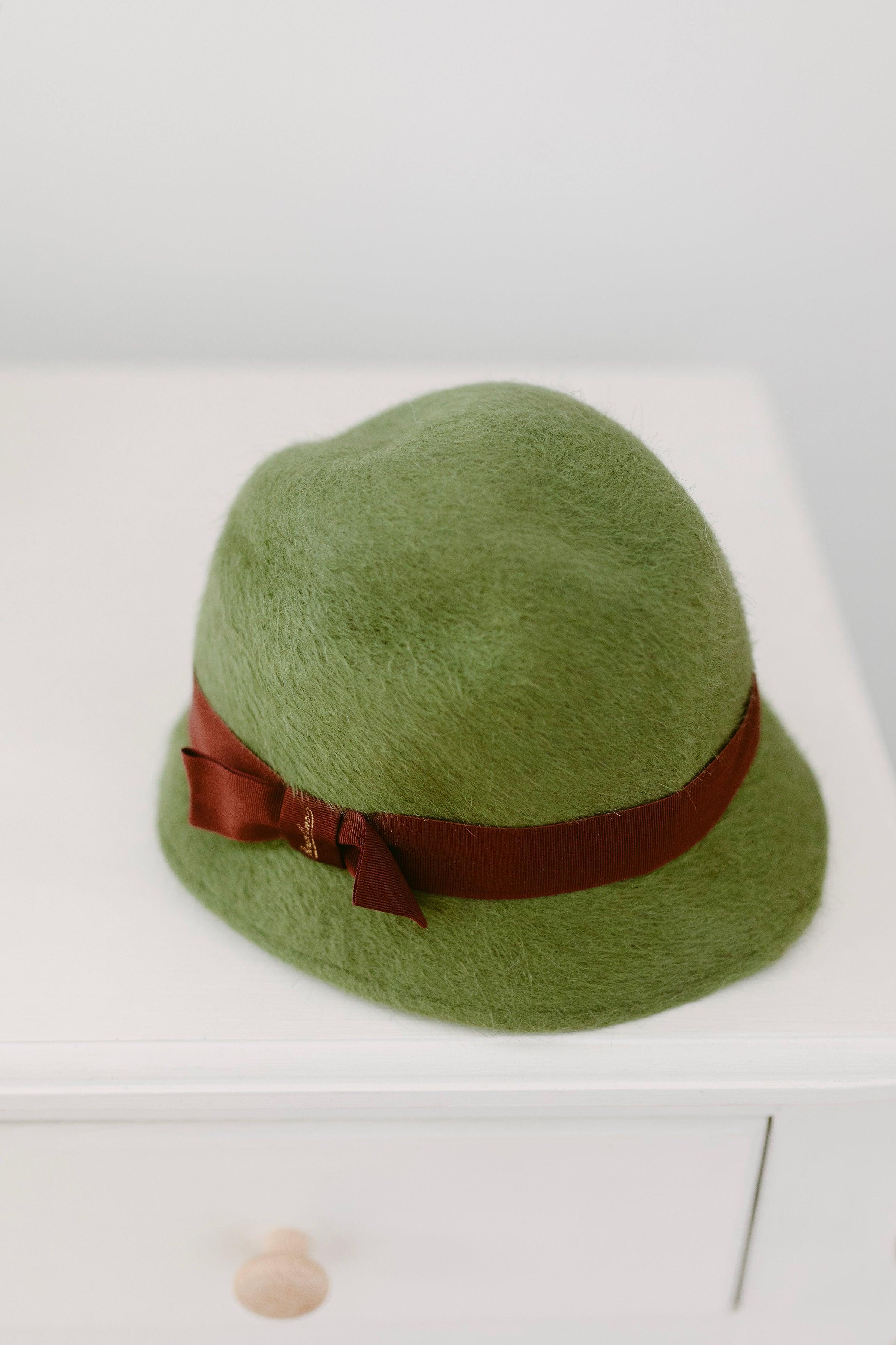 Cappello Borsalino verde modello Alessandra